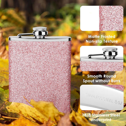 Wine Jug 8oz Stainless Steel Portable Outdoor Wine Flask Bottle Travel Camping