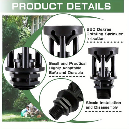 10pcs Atomizing Nozzles Water Spray Heads for Lawn Garden Green Belts Irrigation