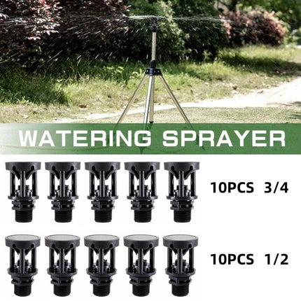 10pcs Atomizing Nozzles Water Spray Heads for Lawn Garden Green Belts Irrigation