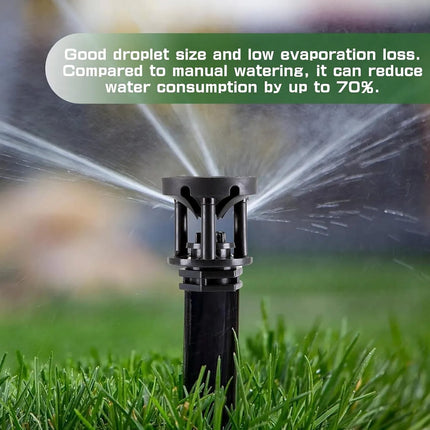 10pcs Atomizing Nozzles Water Spray Heads for Lawn Garden Green Belts Irrigation