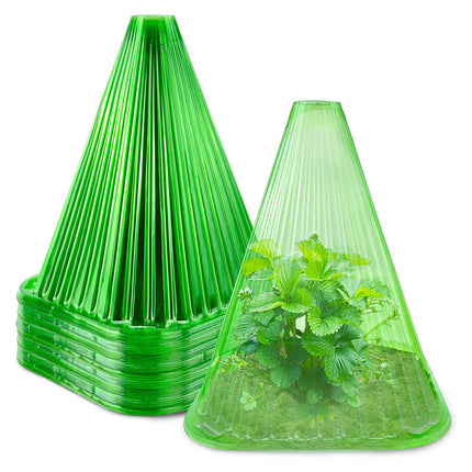 26PCS Plant Protection Cloche Seedling Cover Reusable Clear Plastic Anti Pest