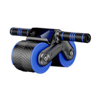 Wide Double Wheel Abdominal Roller with Auto Rebound and Phone Holder