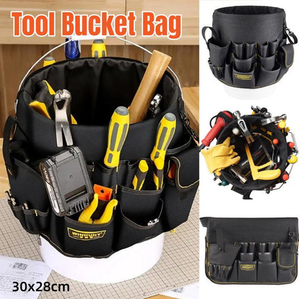 Multifunctional Bucket Bag Hardware Tools Organizer Repair Toolkit Storage Case