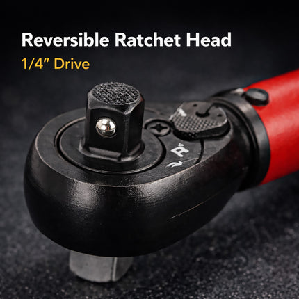 1/4 Inch Drive Torque Wrench Quick Adjustable Mechanical Ratchet Precision Tool