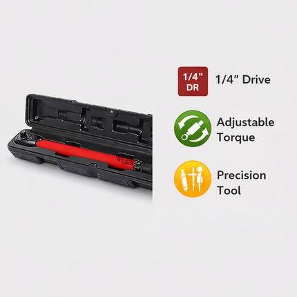 1/4 Inch Drive Torque Wrench Quick Adjustable Mechanical Ratchet Precision Tool