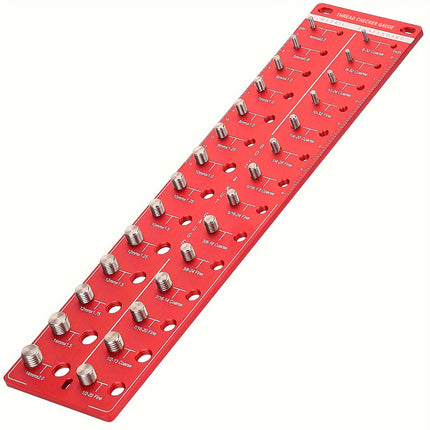 Screw and Bolt Thread Checker Gauge - Metric and Imperial Thread Identifier