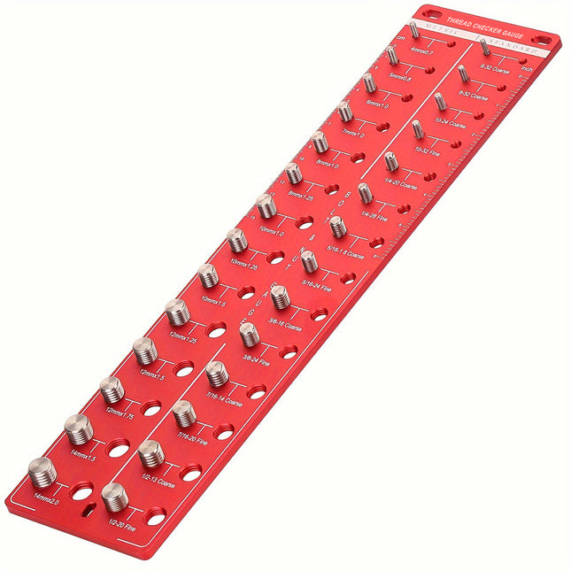 Screw and Bolt Thread Checker Gauge - Metric and Imperial Thread Identifier