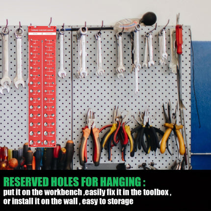 Screw and Bolt Thread Checker Gauge - Metric and Imperial Thread Identifier