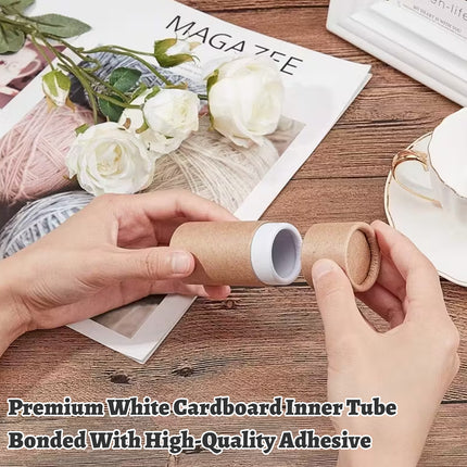 20PCS Kraft Paper Cylinder Gift Boxes Round Cardboard Tubes with Lids