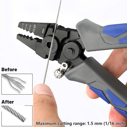 Crimping Fishing Pliers Steel Wire Cutting Scissors Kit Fishing Crimper Pliers