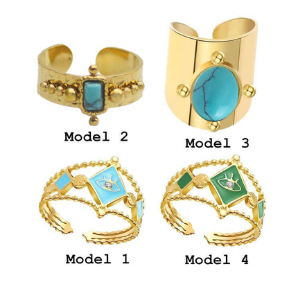 For Valentine's Day Women Finger Ring Stacking Opening Jewelry Dating Gift