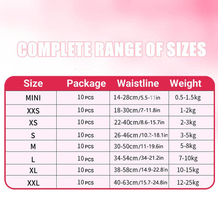 Disposable Female Dog Diapers Leakproof Breathable with Colour Indicator