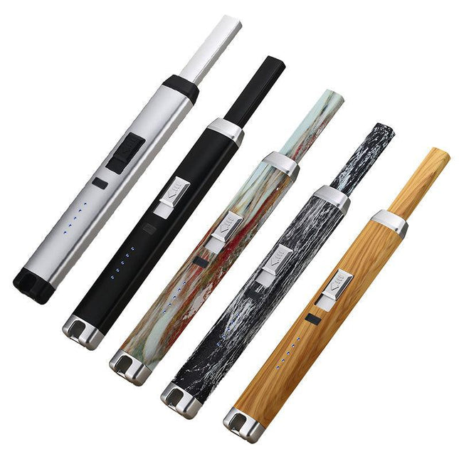 Electronic Usb Rechargeable Pulse Arc Candle Lighter Kitchen Camping Stove Bbq - Aimall