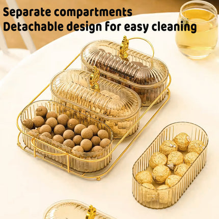 Dried Fruit Storage Container with Clear Lid for Kitchen Pantry Use