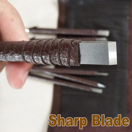 8pcs Seal Engraving Knife Set Engraving Tools Carving Knives for Stone Craft