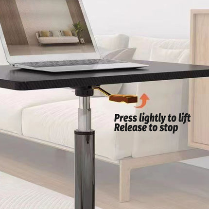Mobile Height Adjustable Table with Wheels for Home Office Work Space Saving
