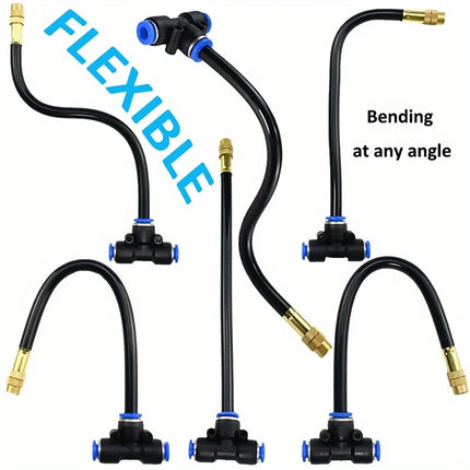 3PCS Brass Misting Nozzles Connector Adjustable Atomizing Nozzle Cooling Use