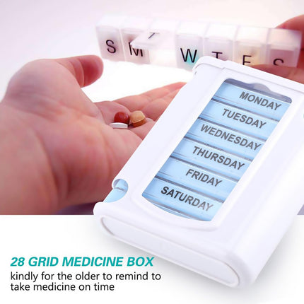 7 Day Pill Box Dispenser Storage Daily Holder Organiser Tablet Medicine Weekly