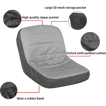 Universal Lawn Mower Tractor Seat Cover Padded Comfort Pad Protector Waterproof