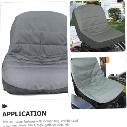 Universal Lawn Mower Tractor Seat Cover Padded Comfort Pad Protector Waterproof