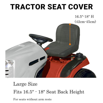 Universal Lawn Mower Tractor Seat Cover Padded Comfort Pad Protector Waterproof