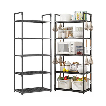 5Tiers Pot Storage Rack Pan Stand Saucepan Holder Cookware Organizer for Kitchen