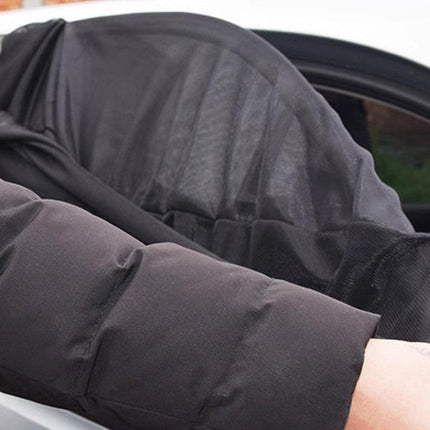 2pcs Car Window Screen Mesh Universal Anti Mosquito Sunshade Curtain Protector