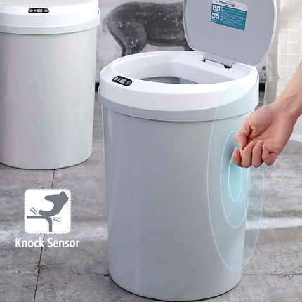 Smart Sensor Trash Can 12L Automatic Grey Waste Bin Electric Touchless Kitchen
