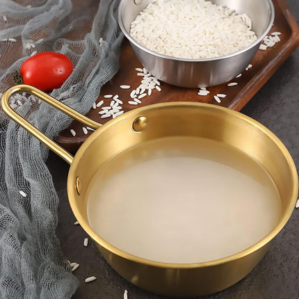 Stainless Steel Bowl With Handle Set 10 Pieces Gold 400ml Korean Condiment Dish