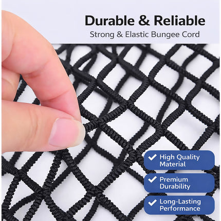 Truck Bed Cargo Net Heavy Duty Elastic Mesh Cover Accessories Durable Fixation