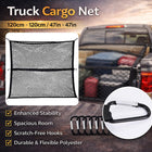 Truck Bed Cargo Net Heavy Duty Elastic Mesh Cover Accessories Durable Fixation