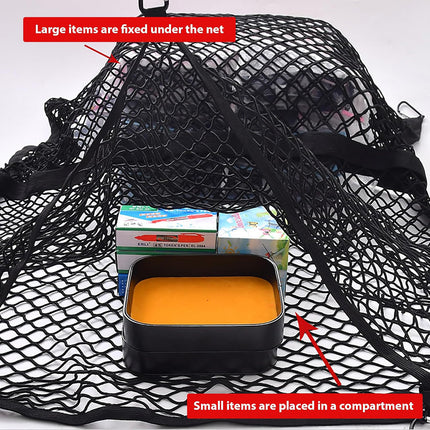 Truck Bed Cargo Net Heavy Duty Elastic Mesh Cover Accessories Durable Fixation