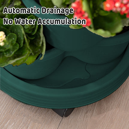 Stackable Planting Pots Vertical Planter for Balcony Yard Indoor Outdoor Plants