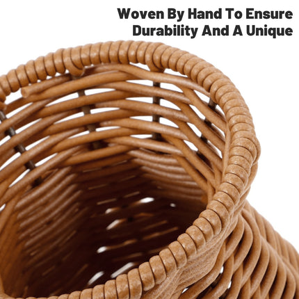 Beautiful Wicker Hand Woven Vase Farmhouse Boho Lightweight Decor Creative Decor