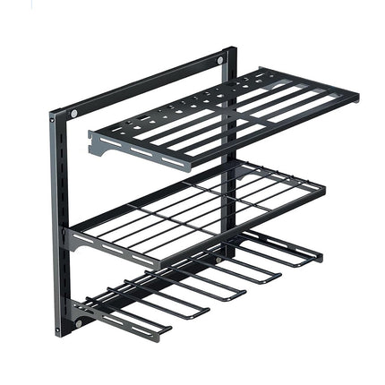 Wall Mounted Electric Drill Tool Rack Garage Screwdriver Storage Organizer