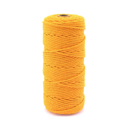 3mm Colored Cotton Rope DIY Hand Woven Macrame Cord Tapestry Binding Craft Rope