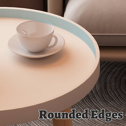Simple Round Side Table Coffee Table for Living Room Sofa Side Space Saving