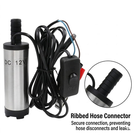Dc 12V Submersible Pump For Oil Water Oil Diesel Fuel Transfer Pump Refueling