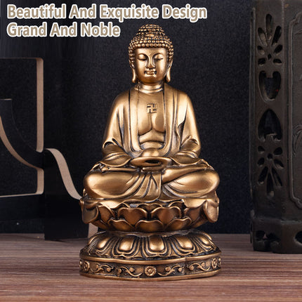 Zen Small Statue Buddha Figurine Meditation Decor for Home Office Desk Decor