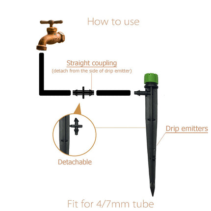 Adjustable Irrigation Misting Dripper 360-degree Sprinkler Drip Watering Tool