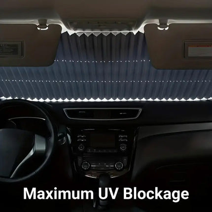 Retractable Folding Sunshade Car Curtain Blackout Window Shade Vehicle Sun Block