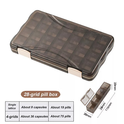Medicine Storage Box Portable Pill Case Small Size Organizer for Travel Daily