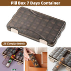 Medicine Storage Box Portable Pill Case Small Size Organizer for Travel Daily