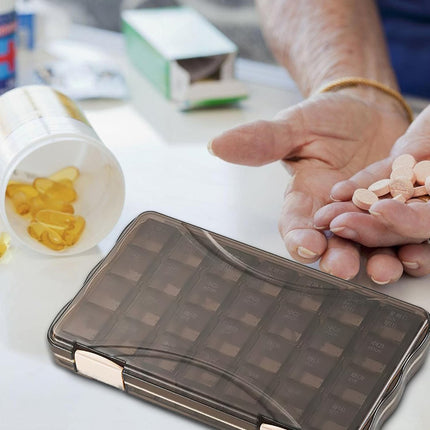 Medicine Storage Box Portable Pill Case Small Size Organizer for Travel Daily