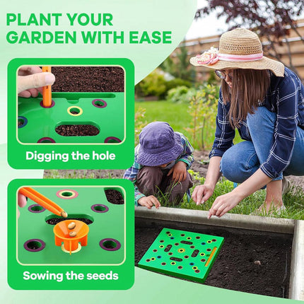 Sowing Templates Square Seed Spacing Gardening Planting Tools Vegetable Boards