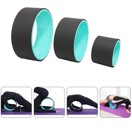 3PCS Yoga Wheel Pilates Set Non Slip For Back Stretching Yoga Pilates Fitness