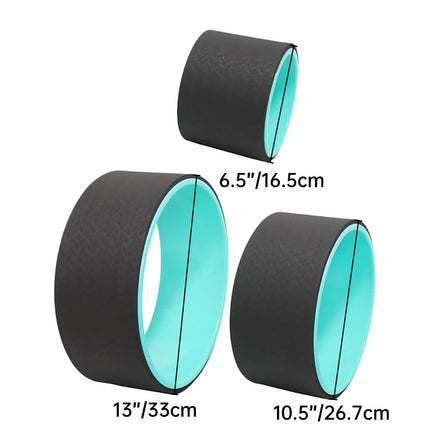 3PCS Yoga Wheel Pilates Set Non Slip For Back Stretching Yoga Pilates Fitness