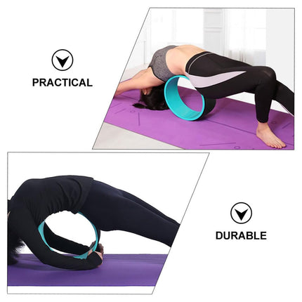 3PCS Yoga Wheel Pilates Set Non Slip For Back Stretching Yoga Pilates Fitness