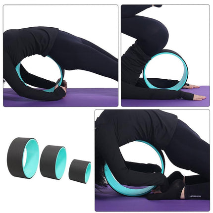 3PCS Yoga Wheel Pilates Set Non Slip For Back Stretching Yoga Pilates Fitness