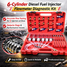 6-Cylinder Diesel Engine Common Rail Injector Nozzle Delivery Rate Tester Gauge
